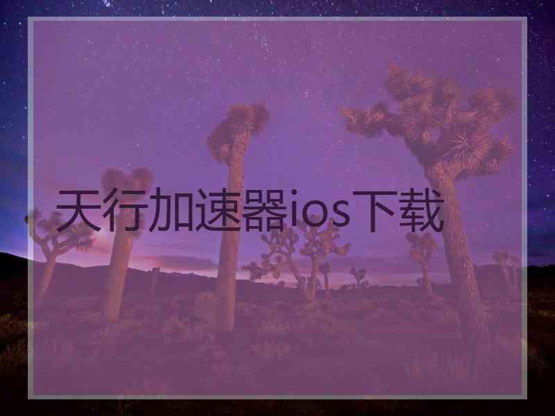 天行加速器ios下载